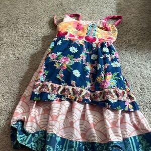 Matilda jane Platinum size 8 knot apron dress